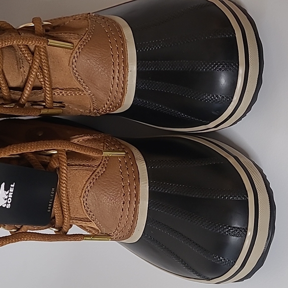 Sorel Joan of Arctic Caramel Black Waterproof Boots size 9.5 NWT - Picture 3 of 12
